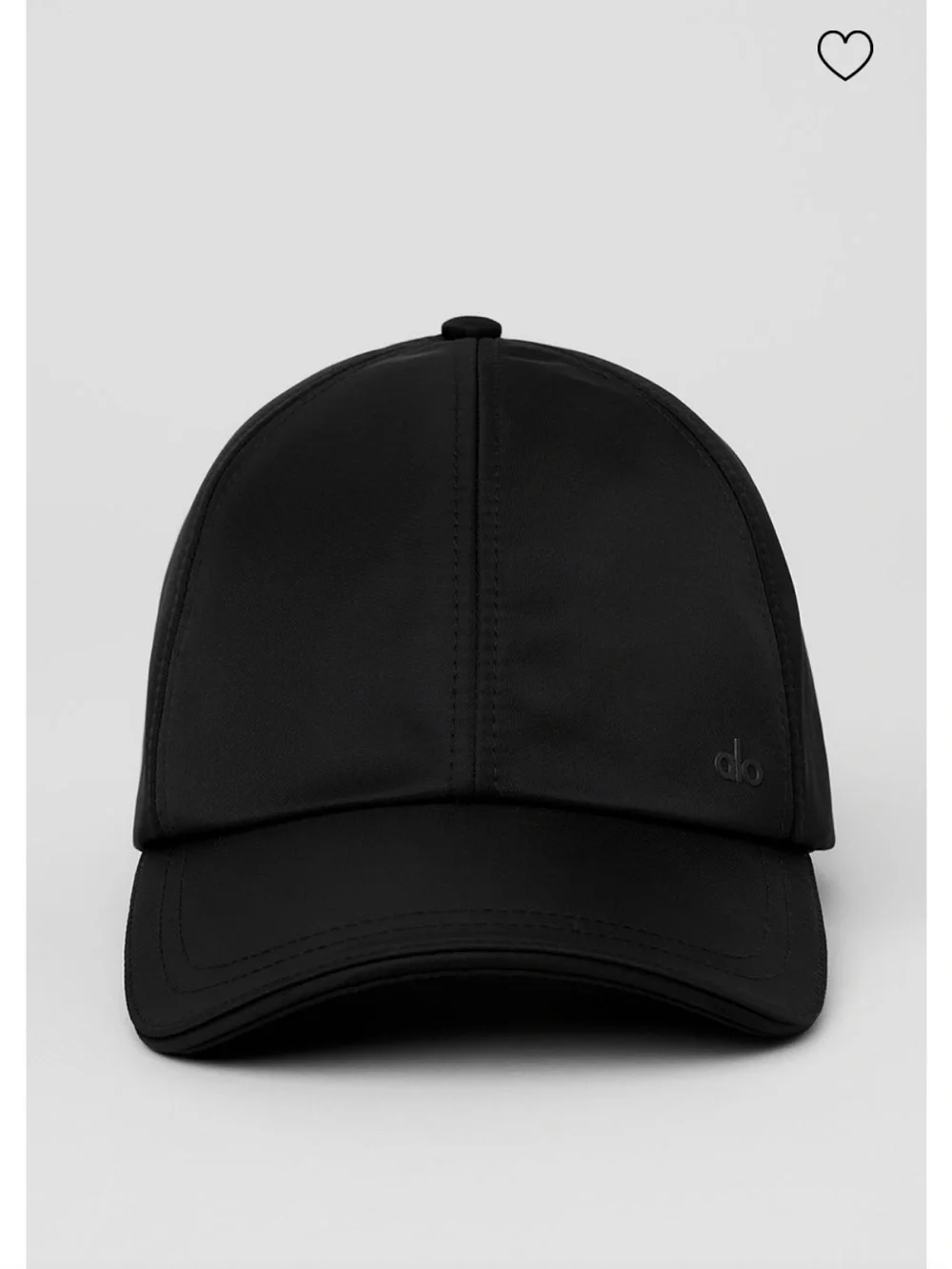 ALO Yoga Satin Off-Duty Cap - Black